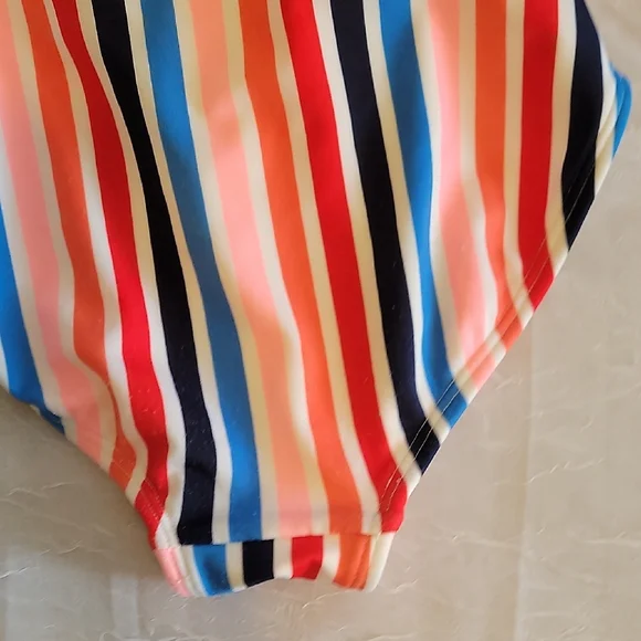 Colorful Striped Kids Swimsuit - Picture 6 of 7